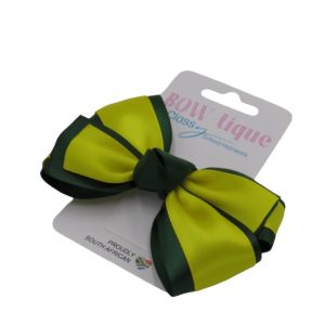 HAIR PIN BOW MED TT Y/B